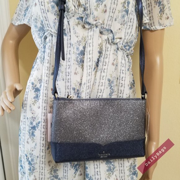 KATE SPADE CROSSBODY DUSK NAVY LOLA CROSSBODY NWT - Picture 9 of 16